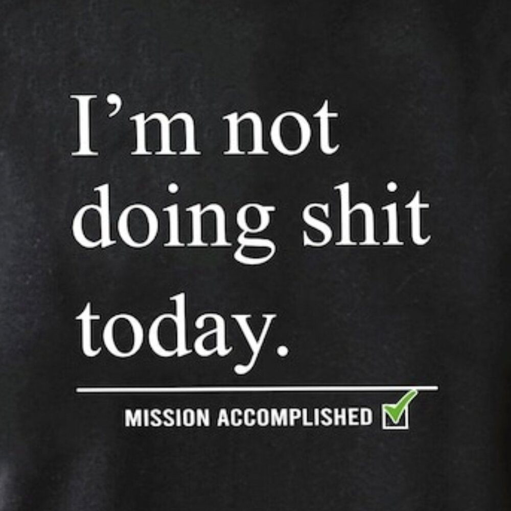 Im Not Doing Today Shirt, Mission Accomplished Tee - Picture 2 of 3